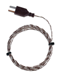 Thermocouple type T, exposed tip, PTFE insulated, 3 m