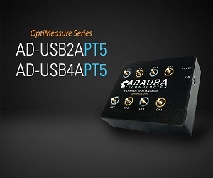 USB 2 and 4-Channel RF Attenuators (63dB, 0.5dB Steps)