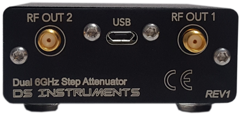 Programmable RF Step Attenuator 0 to 63dB 6GHz Display & USB 